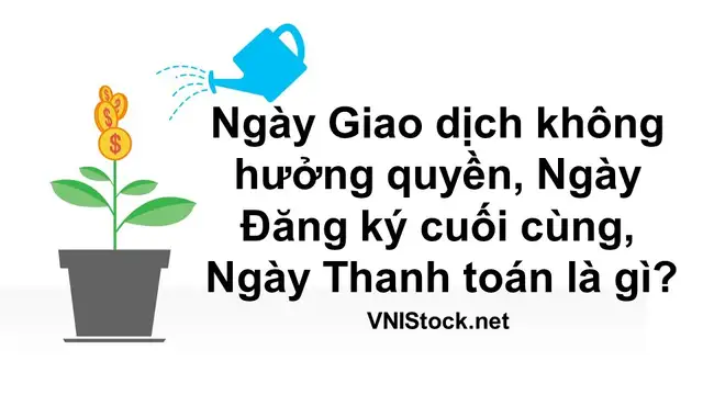 Ngày Giao dịch không hưởng quyền, Ngày Đăng ký cuối cùng, Ngày Thanh toán là gì?