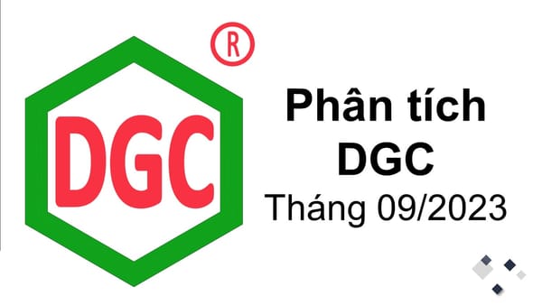 Logo Đức Giang màu đỏ trong ô lục giác màu xanh của Phân tích Công ty Hóa Chất Đức Giang