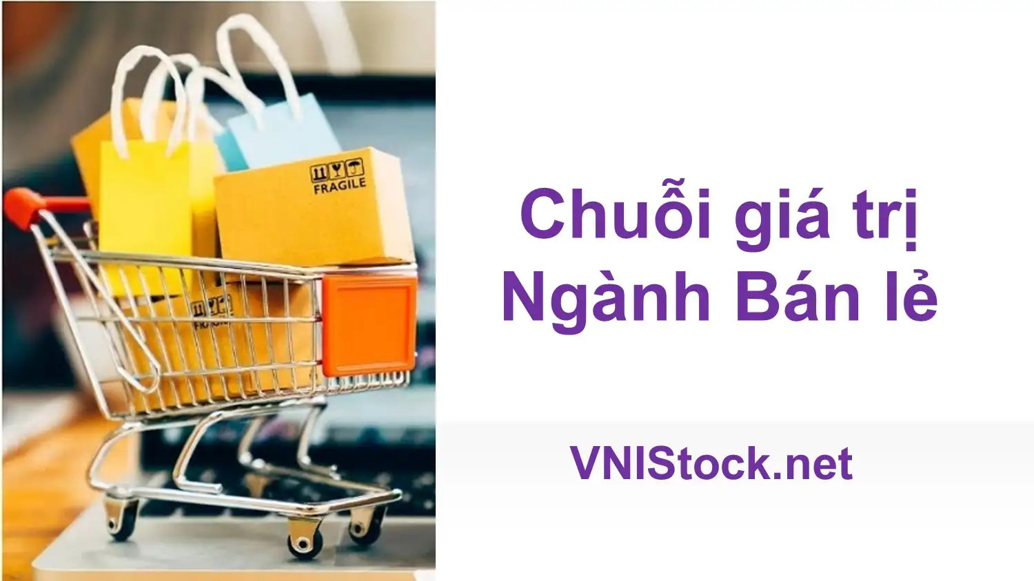 Giỏ hàng được mua sắm trong chuỗi giá trị ngành bán lẻ và tiêu dùng tại VNIStock.net