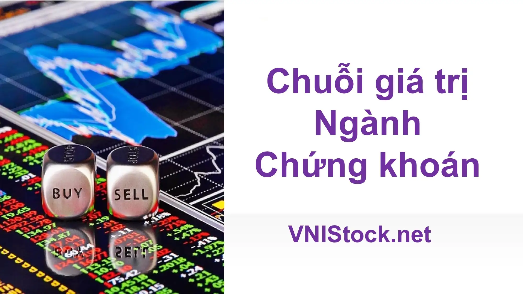 Xúc sắc và bảng điện tử mua bán trong chuỗi giá trị ngành chứng khoán tại VNIStock.net